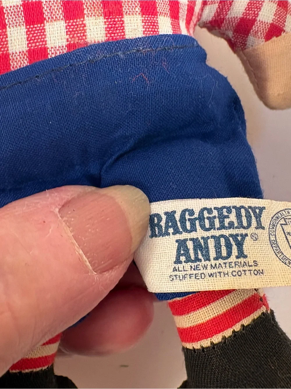 Vintage Raggedy Ann & Andy cloth 7” dolls